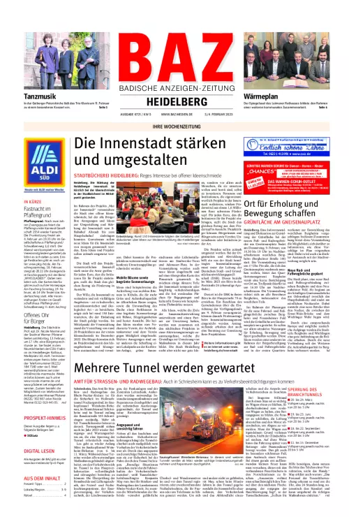 BAZ Badische Anzeigen-Zeitung Cover