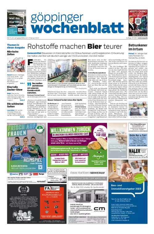 Göppinger Wochenblatt / Geislinger Wochenblatt Cover