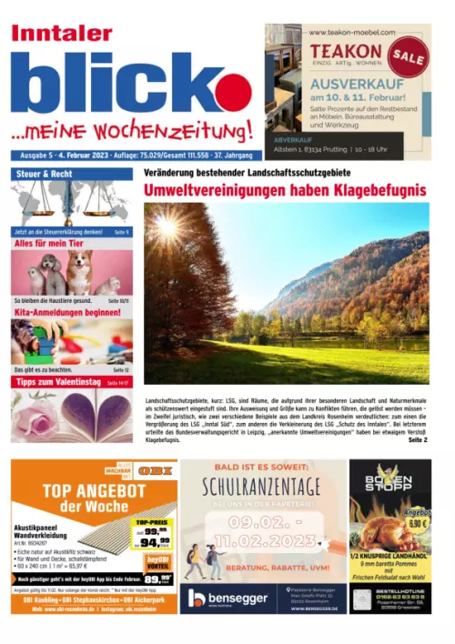 blick Landkreis Rosenheim und Inn-Salzach blick Cover