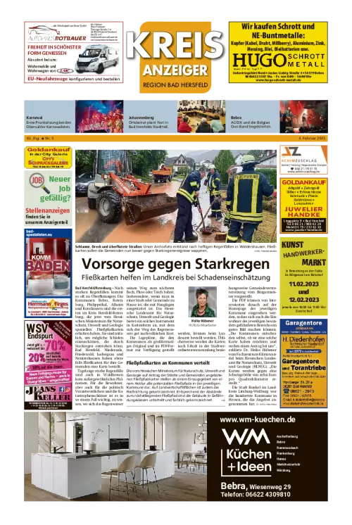 Kreisanzeiger Bad Hersfeld + Heimatnachrichten Rotenburg/Bebra Cover
