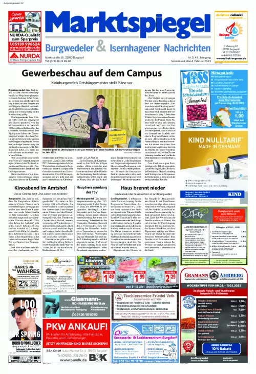 Marktspiegel Nachrichten Cover