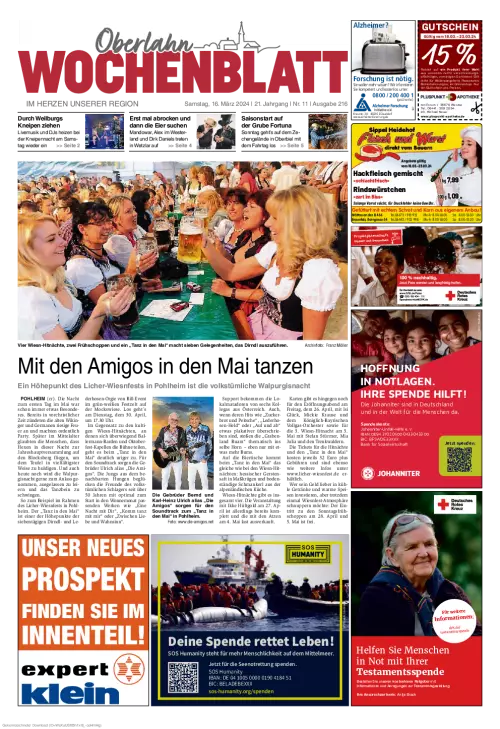 Oberlahn Wochenblatt Cover