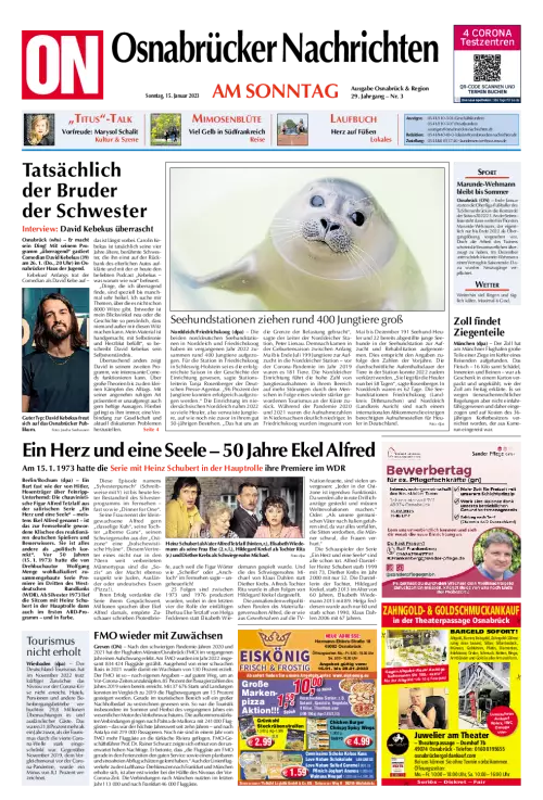 Osnabrücker Nachrichten am Sonntag