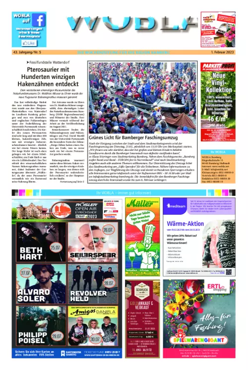 Wochenblatt Bamberg Cover