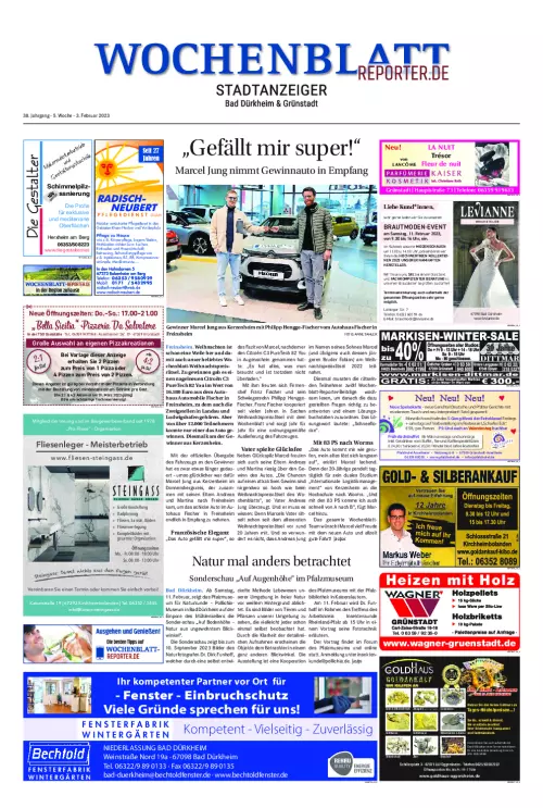 Wochenblatt Grünstadt & Bad Dürkheim Cover