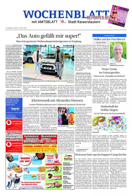 Wochenblatt Kaiserslautern Cover