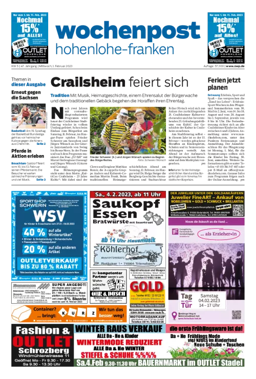 Wochenpost Hohenlohe-Franken Cover