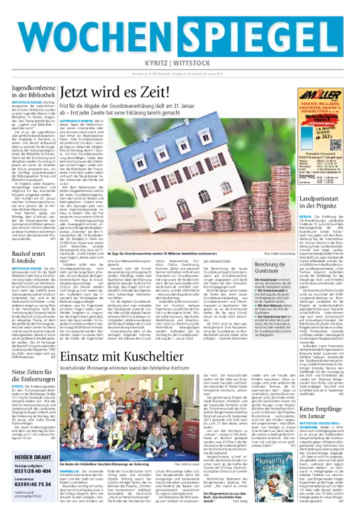 Wochenspiegel Kyritz/Wittstock Cover