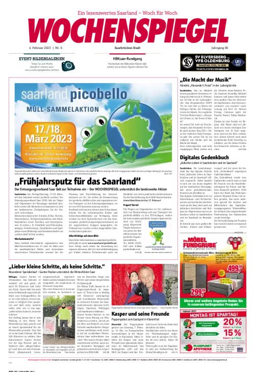 Wochenspiegel Saarland Cover