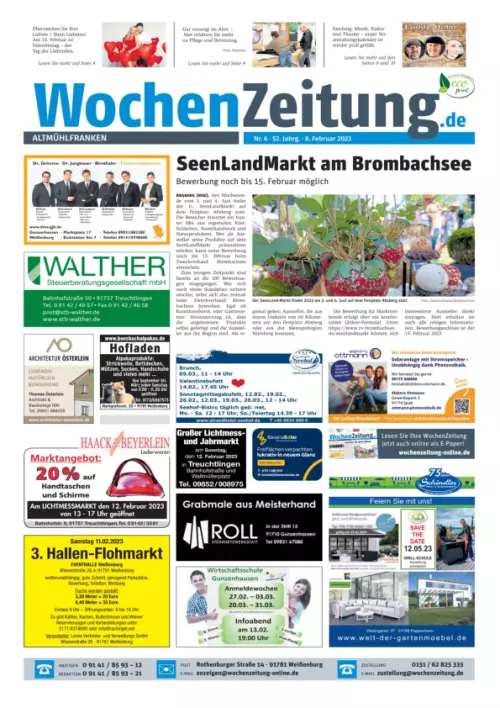 WochenZeitung Altmühlfranken Cover