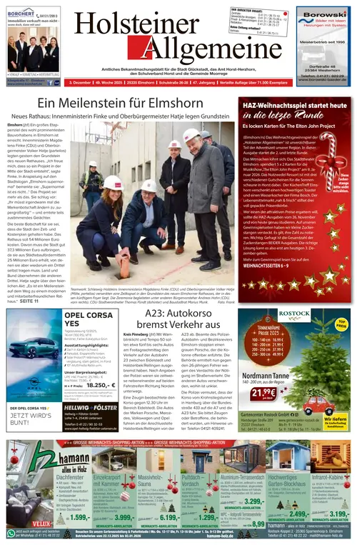 Holsteiner Allgemeine Cover